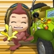 Обезьянка на машинке | Monkey Kart