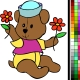 Мишка с цветочком | Bear with Flower
