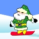 Санта Клаус - сноубордист | Santa Snowboading